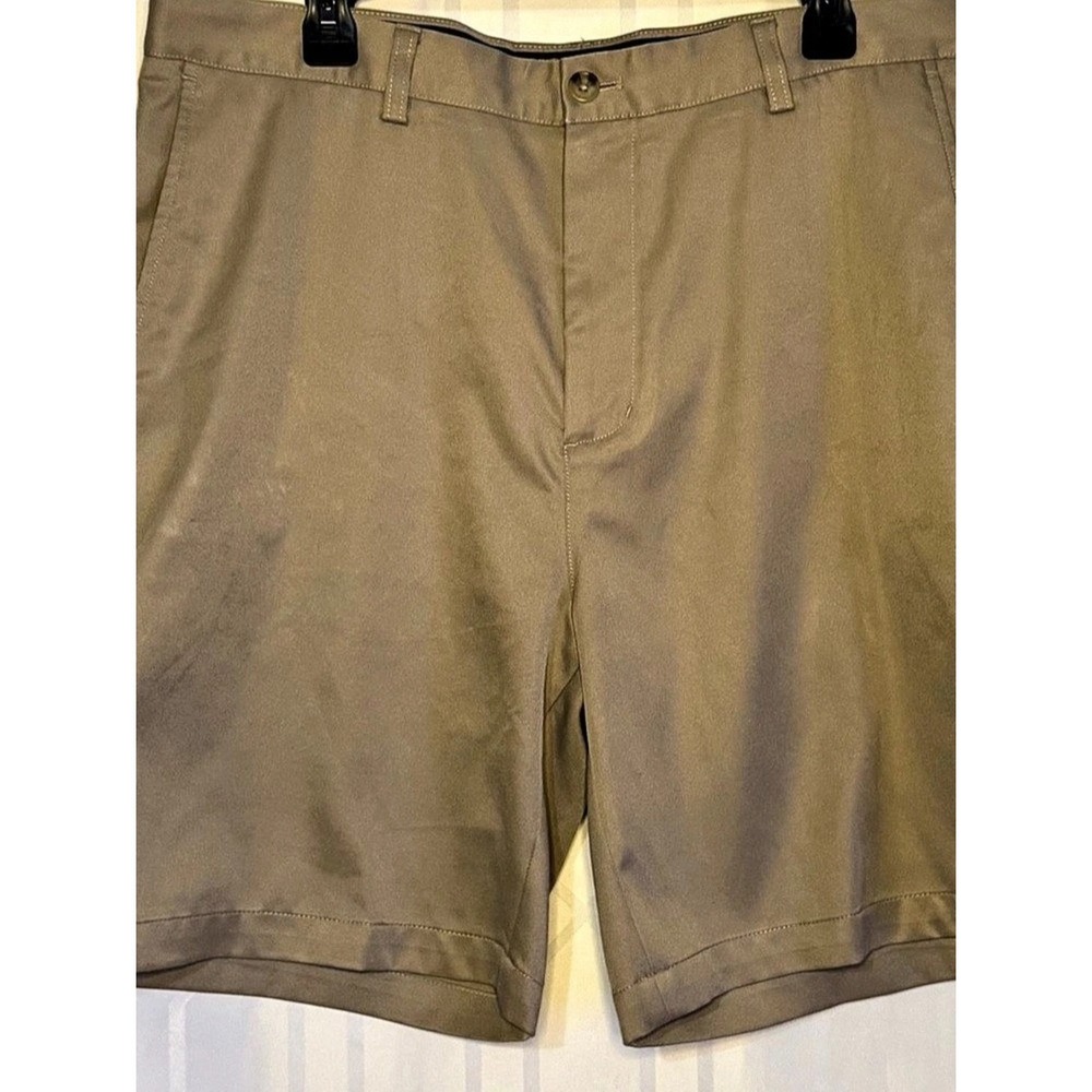Vineyard Vines Links Short Men's Flat Front Shorts in Brown Waist 36